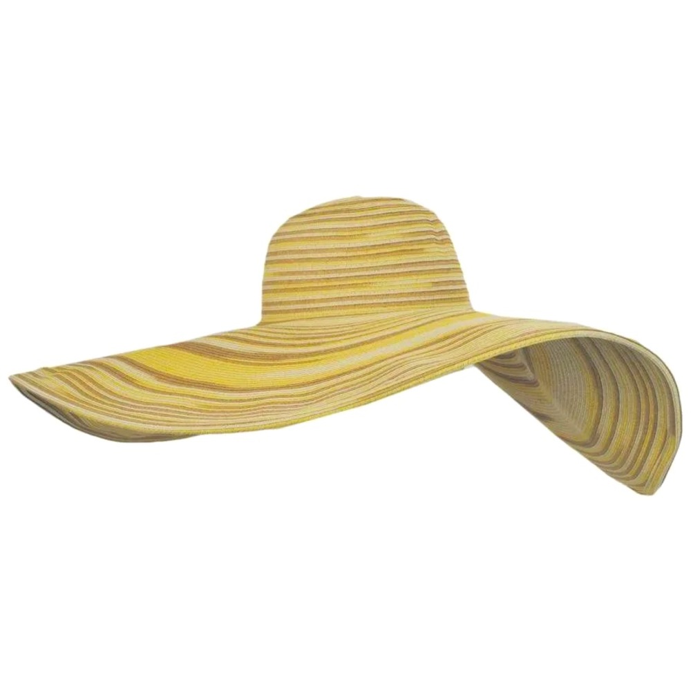 HPπ New San Diego Hat Company Free People Floppy Straw Wide Brim Tan Adjustable - Picture 6 of 9